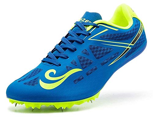 YISHIO De Pista y Campo de fútbol Zapatos Botas bajo-Top los Hombres, jóvenes Cubierta con Tacos FG Profesional al Aire Libre Rugby/AG Entrenamiento Runing Deportes Zapatillas Tenis