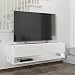 Produktbild [en.casa] Fernsehschrank Kimitoön Fernsehtisch mit 2 Staufächern Lowboard 120x31,5x32,5cm hängend TV-Board Weiß