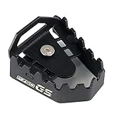 Modeer Compatible with F750GS 2018-2025 Motorcycle Rear Foot Brake Lever Pedal Enlarge Extension Rear Brake Peg Pad Pedal f750 f 750 gs Accessories (black)