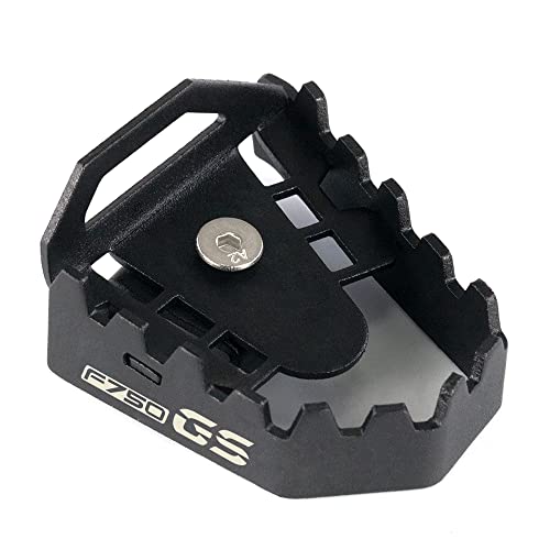 Modeer Compatible with F750GS 2018-2025 Motorcycle Rear Foot Brake Lever Pedal Enlarge Extension Rear Brake Peg Pad Pedal f750 f 750 gs Accessories (black)