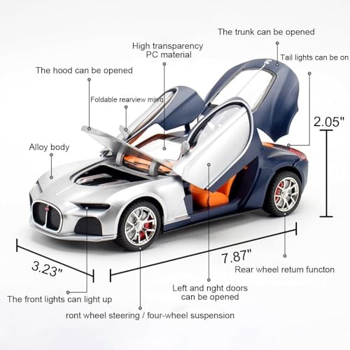 Image of Toy Car For Kids | Best Toys Gifts Toys For Boys & Girl'S (124 Atlantic Sblk Car), Multicolor