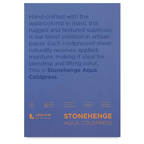 Yupo Paper Stonehenge Aqua Block Hotpress Pad 10"X10" 15 Sheets/Pkg-White 140lb