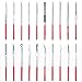 Produktbild Loscrew 20 Stück Mini-Diamantnadelfeilen-Set, 140 mm (5,5 '') lange Zahnfeile zum Schneiden von Glas- / Keramik- / Holzschnitzereien / Hartmetall- / Schmuckprofilen