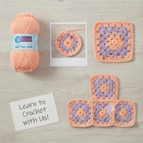 Image of ProKart - 4 Ply Plush & Cuddly for Knitting & Crochet | Pastel Yarn for Baby Toys & DIY Crafts | 100g, Pack of 4 (Baby Blue, Baby Pink, Lavender, Peach)