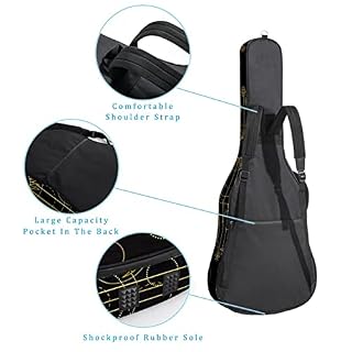 Housse de protection en éponge épaisse imperméable pour guitare acoustique électrique basse classique, Multicolore 06… - Les Beatles, Paul McCartney, John Lennon, RIngo Starr, George Harrison Housse de protection en éponge épaisse imperméable pour guitare acoustique électrique basse classique, Multicolore 06… – Image 3