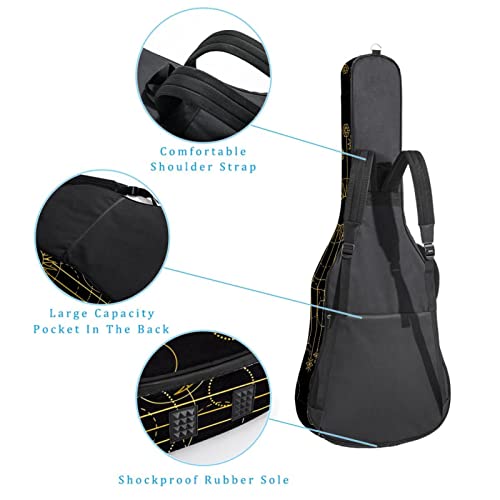 Housse de protection en éponge épaisse imperméable pour guitare acoustique électrique basse classique, Multicolore 06… - Les Beatles, Paul McCartney, John Lennon, RIngo Starr, George Harrison Housse de protection en éponge épaisse imperméable pour guitare acoustique électrique basse classique, Multicolore 06… – Image 4