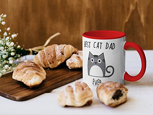 Stuff4 Best Cat Dad Ever Mug, Gifts for Cat Lovers Dad Gifts - Image 2