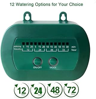 Lewisia 2W Solar Automatic Drip Irrigation Kit with Timer Auto Watering System Solar Powered Auto-Irrigation Set for Garden Beds Patio Lawn Plants Greenhouse Flower 50FT for 15 Plants