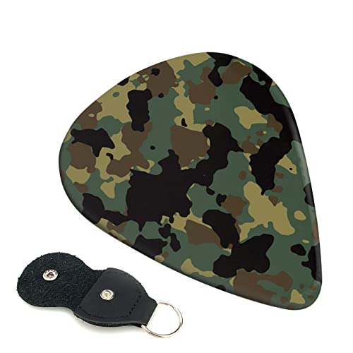 Ensemble de 6 médiators de guitare à motif camouflage pour guitare acoustique, guitare électrique, basse, ukulélé – fin… - Les Beatles, Paul McCartney, John Lennon, RIngo Starr, George Harrison Ensemble de 6 médiators de guitare à motif camouflage pour guitare acoustique, guitare électrique, basse, ukulélé - fin…
