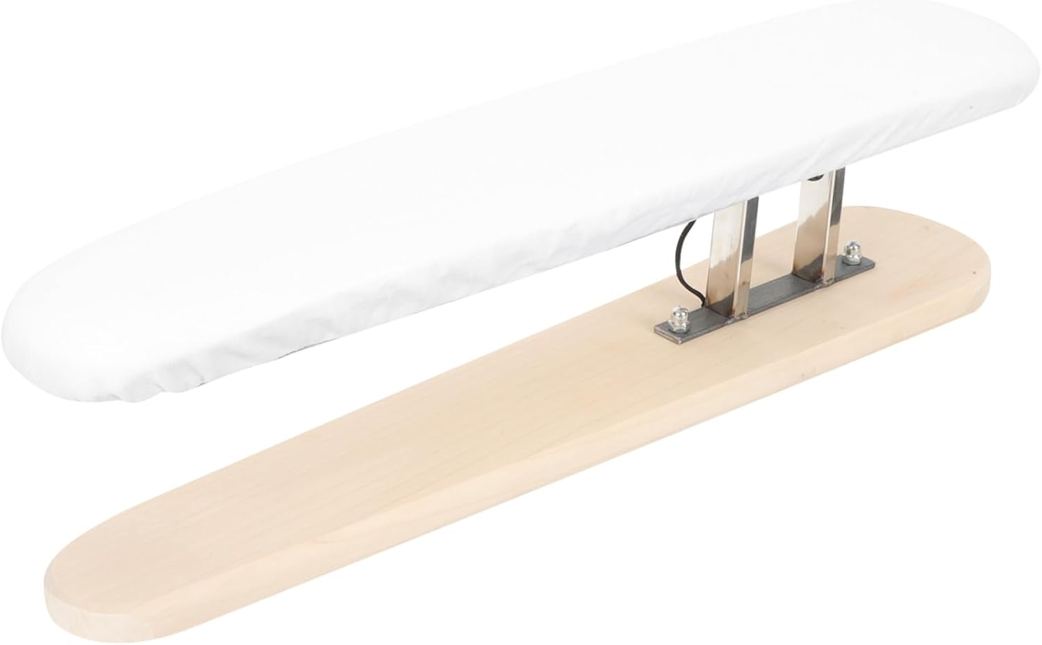 TOYANDONA Wooden Ironing Board with Breathable White Cover High-Temperature Resistant Ironing Pad for Shirts for Collars Sleeves Easy to Use at Home and Travel