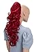 PRETTYSHOP 24" Hair Piece Ponytail Clip On Extension Long Voluminous Wavy Heat-Resisting Red # 3100 H101