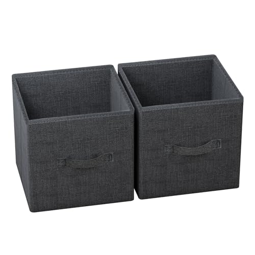 Fabric Cube Storage Organizer, Foldable Storage Bins with Handles, Closet Organization and Storage – Collapsible Cube Shelves Baskets for Bedroom, Living Room, Nursery, Shelves