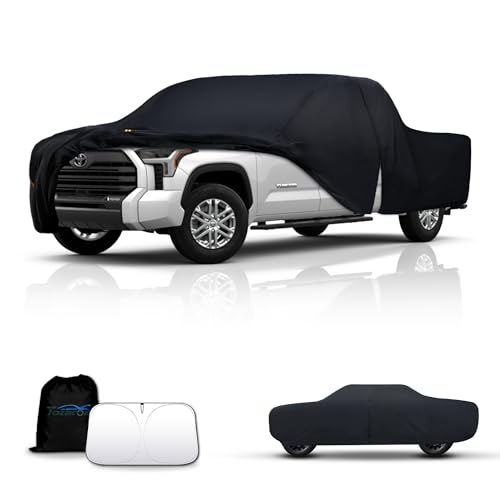 Tozaroa Truck Cover Outdoor Pickup Car Covers(Length up to 228 inch) Universal Fit for Nissan Frontier Ford F150 Chevy C10 GMC Canyon Sierra 1500 Colorado Ram 1500 etc Size T3(See Size Chart)