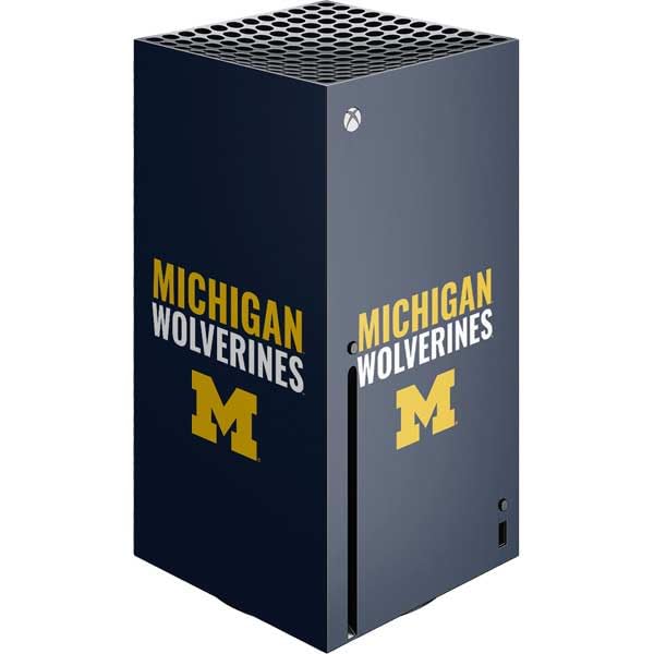 Skinit Decal Gaming Skin Compatible with Xbox Series X Console - Officially Licensed University of Michigan Wolverines M Design