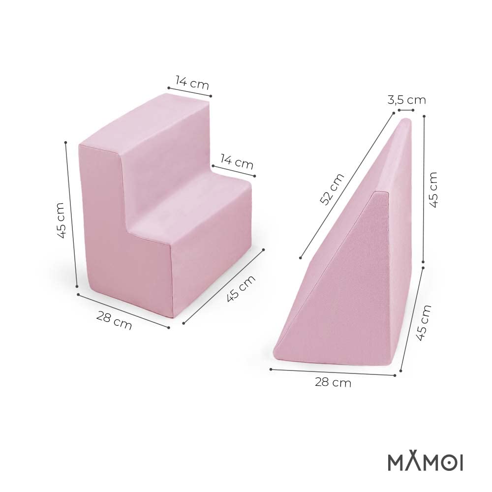 MAMOI Miękkie klocki dla niemowląt, z pianki, zestaw do zabawy z pianki, bloki piankowe dla dzieci, plac zabaw dla niemowląt, wyprodukowane w UE (jasnoszare)
