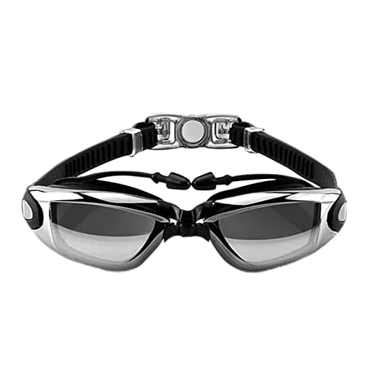Gafas Natacion, Gafas Piscina, Antivaho Gafas Natacion, com Tapón Para Los Oídos Gafas Natacion Hombre, Gafas de Buceo Adulto, Premium Cómodo Gafas de Natación Para Adulto Hombres Mujeres y Niños 8+