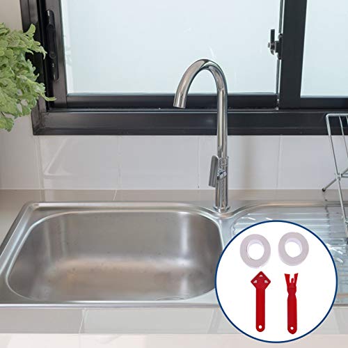 Fita adesiva Tehaux autoadesiva para banheira, banheiro, cozinha, bancada, lavatório, fogão a gás e