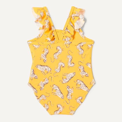 Image of Amazon Essentials Baby Girls' Ruffle One-Piece Swimsuit