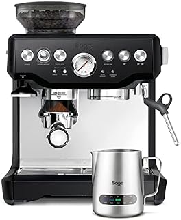 Sage SES875BTR The Barista Express with Temp Control Milk Jug, Black truffle colour