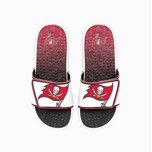 Image of FOCO mens Nfl Primary Team Logo Gradient Gel Slide Sandals