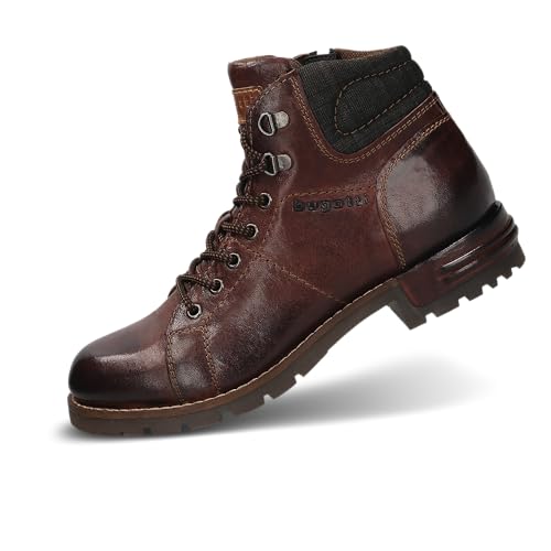 bugatti Homme 321-6113 V Bottes marron en cuir avec doublure froide