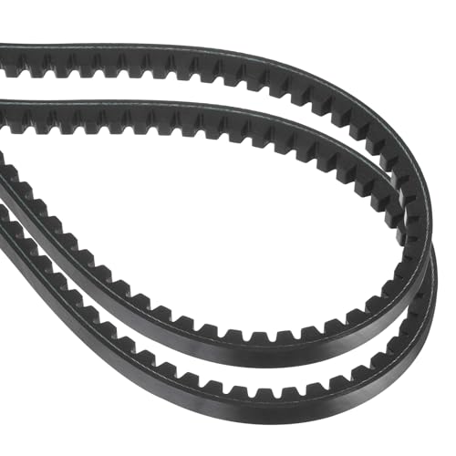 uxcell 2 Pcs BX70 EPDM V-Belt, Raw Edge Cogged Industrial Rubber V Belt 0.67" Width x 70" Inside Circumference