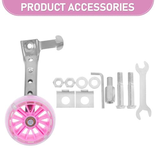 Ruedas de Entrenamiento para Bicicleta Happyyami con Rueda Trasera de Hierro de Alta Resistencia y Estabilizadores Ajustables para Mayor Estabilidad miniatura 3