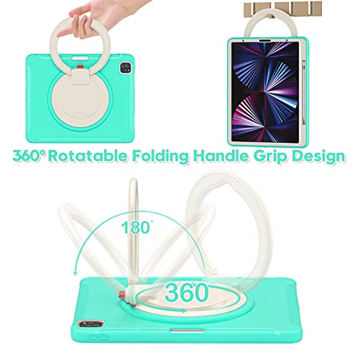 Funda iPad Pro 12.9 resistente 2022 2021 con protector pantalla y lapicero 4