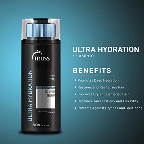 Truss Ultra Hydration Shampoo For Dry Damaged Hair - Hydrating Shampoo With Intensive Moisturizing For Color Treated, Chemically Processed, Highlighted, & Bleached Hair - Anti-Frizz And Anti-Humidity #TOP5