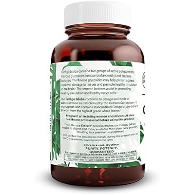 Nutra Ginkgo Biloba الطبيعي، يحسن الدورة الدموية للدماغ ويعزز الذاكرة، ويزيد من تدفق الأكسجين، ويعزز وظيفة الدماغ، ويدعم صحة الأعصاب، النباتي والخالي من الغلوتين، (60) كبسولة