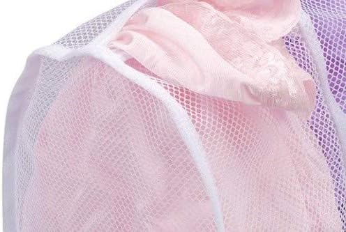 Household Essentials 130 Polyester Mesh Hosiery Wash Bag | Gently Wash Delicates in 4 Compartments