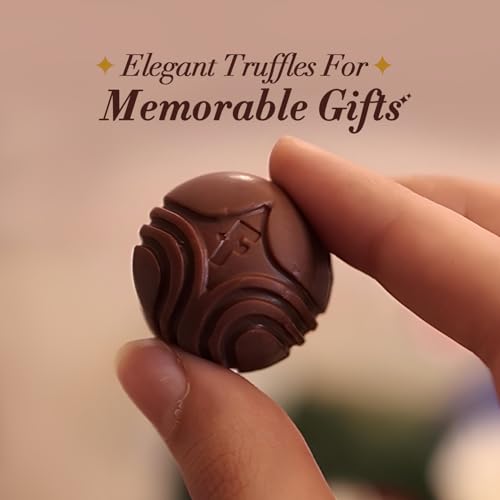 Image of Fabelle Hazelnut Truffles, Handcrafted Chocolate Truffles Inspired by Classic Desserts, Assorted Luxury Chocolates Gift pack - 3 pcs, 34.5g