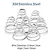 SS304 Stainless Steel Conical Compression Spring - Customizable Wire Diameter 0.4mm to 2mm for Industrial and Automotive Use(5PC 1.2 x 8.5/12.5 x 35-10)