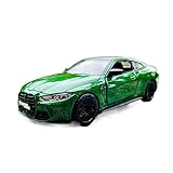 Modellauto Im Maßstab Für B&MW M4 G82 1:32 Legierung Automodell Kinder Spielzeugauto Druckguss Mit Ton Und Licht Pull Back Funktion Junge Auto Geschenk (Farbe : Black)