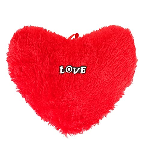 Image of 32cm Red Love Heart Pillow Soft Toy for Kids Couple Gift Plush ToysCuddly Stuffed Cute Loving Present Plushie Safe & Huggable Gifts for Friends, Babies Boys & Girls