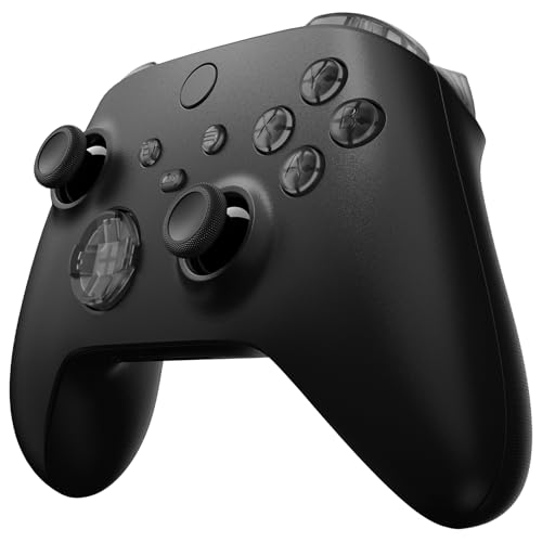 Image of eXtremeRate Replacement Buttons for Xbox Series X & S Controller, Clear Black Custom Accessories Bumpers Trigers Dpad ABXY Start Back Sync Share Keys Parts for Xbox Core Wireless Controller