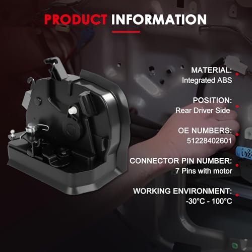 Image of CCIYU Door Lock Actuator Rear Driver Side for BMW X5 2000-2006
