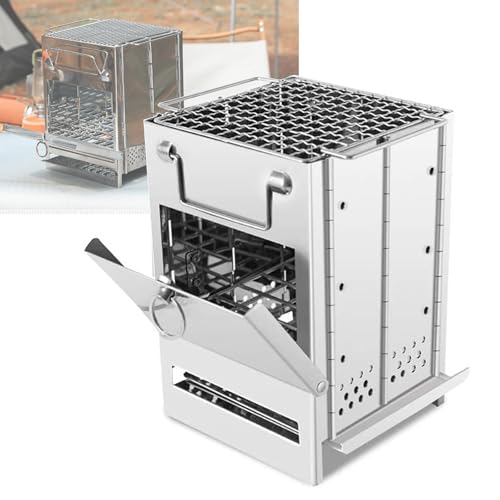 Hot tent stove Camping Wood Burning Stove, Compact Portable 