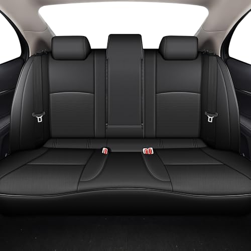 Image of AOMSAZTO Custom Fit Seat Covers for Toyota Camry 2025 2026 LE SE Waterproof Truck Seat Cushion Protectors, Full Set Faux Leather (Black,Camry LE SE)