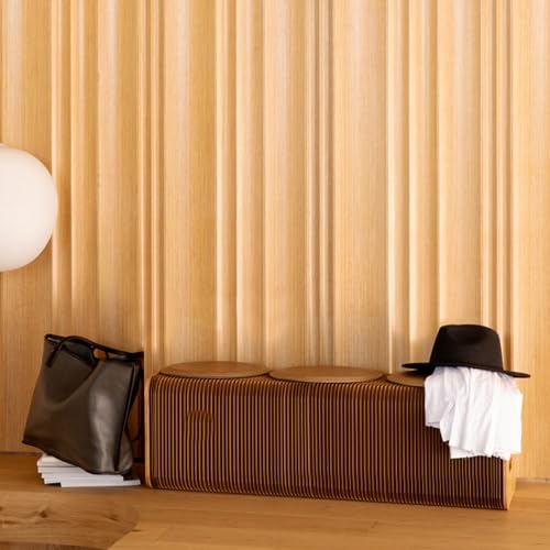 Banc pliant extensible gain de place siège accordéon rétractable 3 places