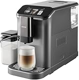 SENCOR Cafetera Espresso Automática con Wi-Fi, Pantalla TFT, 20 Bar, 1,5 L, Molinillo 15 Niveles, Tanque de Leche 750 ml