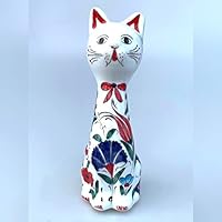 Amazon.co.jp: トルコ陶器 トルコ雑貨 こけしねこ置物 猫 猫の置物 ね