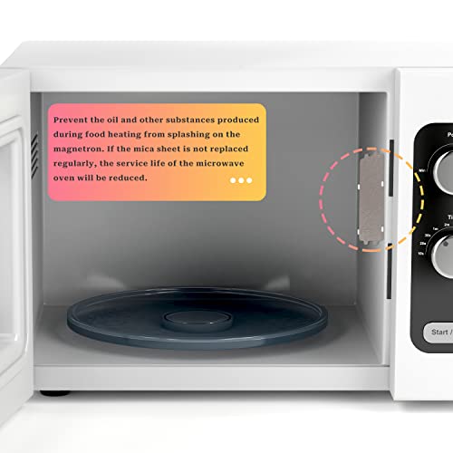 5 PCS Microwave Waveguide Cover Mica Slice, Universal Microwave Heat Insulation Mica Sheet Waveguide Cover for Microwave Oven Parts Replacement Accessories 117 × 65 mm