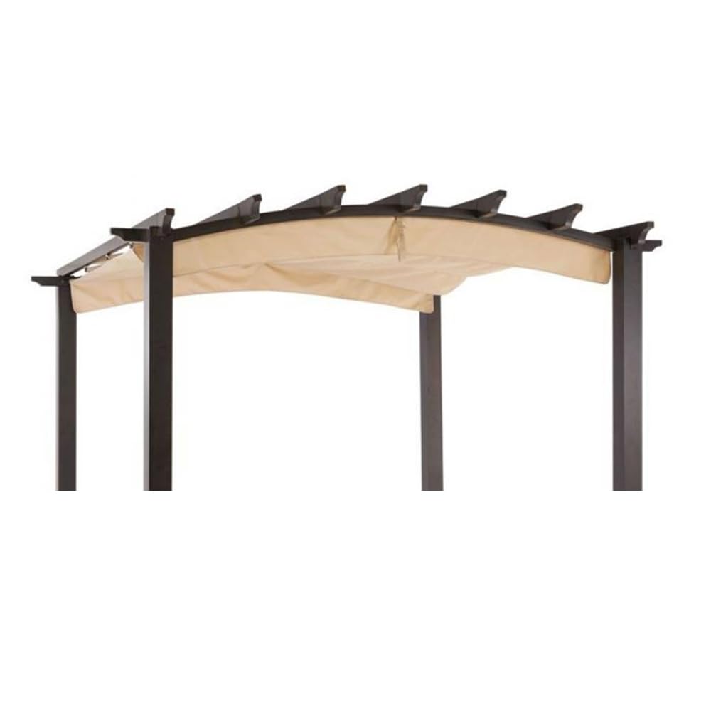 Garden Winds Durable 350 Replacement Canopy Top Compatible with Arched 9' x 9' Pergola Model GFM00469A - Beige