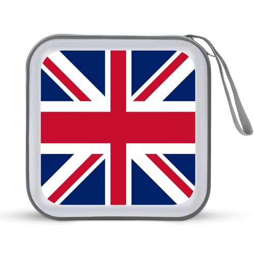 British Flag CD Case DVD Storage Case Portable