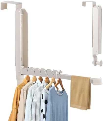 Over The Door Drying Rack, 2 Pack Foldable Over The Door Hooks Ha...