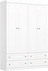 Guarda Roupa Infantil 04 Portas 04 Gavetas Americano Henn