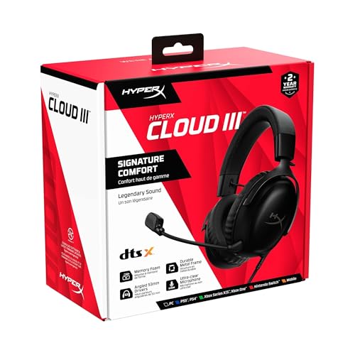 HyperX Cloud III – Wired Gaming Headset, PC, PS5, Xbox Series X|S, photo 10