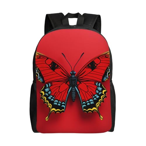 Mochila para senderismo unisex con diseño de mariposas miniatura 1
