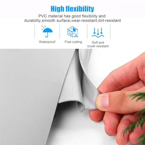 Selbstklebende Randleiste für Teppiche, PVC Bodenübergangsstreifen, Übergangsleiste von Teppich zu Holzboden, Randversiegelungsleiste für Fußmatte, Teppich, Grau (3M)